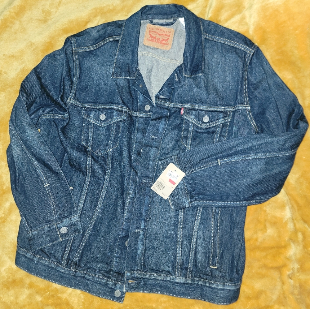 Mens LEVI'S XXL denim jacket NWT